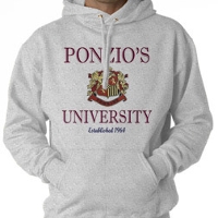 Ponzio's University Hooded Sweat Shirt